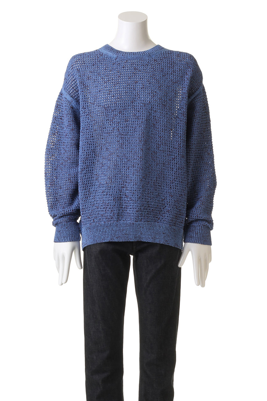 YOKE(ヨーク)｜【UNISEX】メッシュニット クルーネック セーター
