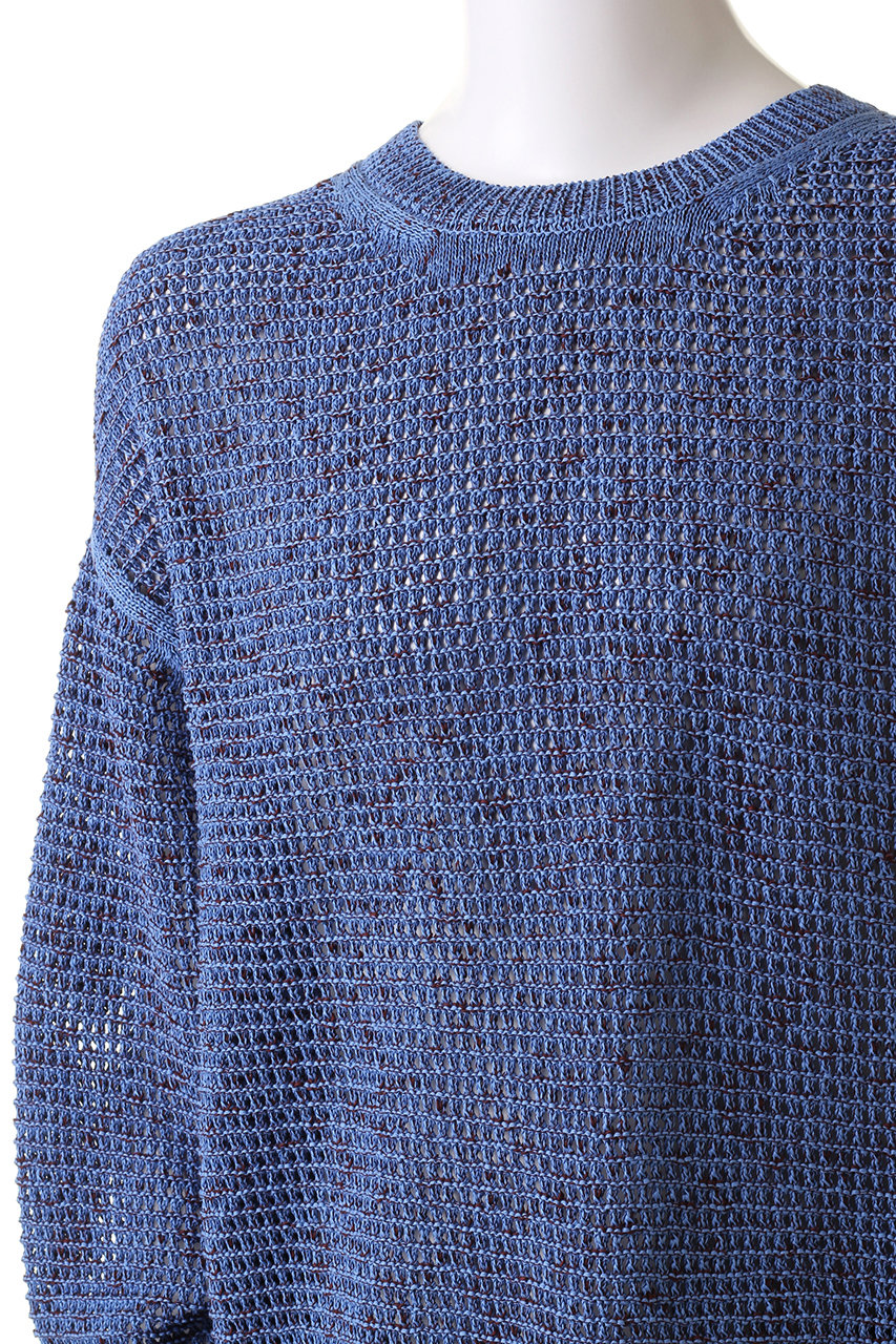 YOKE(ヨーク)｜【UNISEX】メッシュニット クルーネック セーター