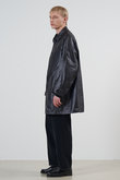 YOKE(ヨーク)｜【MEN】レザーライク CAR コート/ブラック の通販