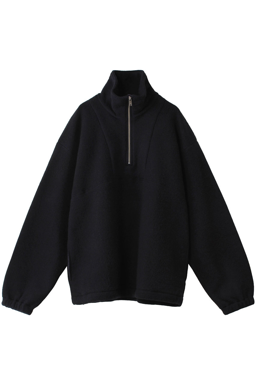 ヨーク/YOKEの【MEN】WOOL FREECE ハーフジッププルオーバー(ネイビー/YK24FW0801B)