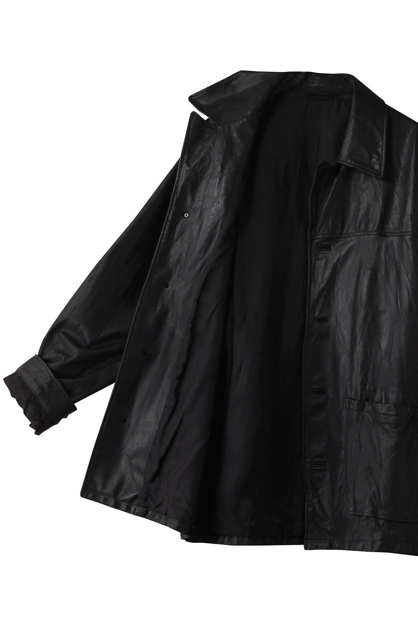 YOKE(ヨーク)｜【MEN】GOAT LEATHER CAR コート/ブラック の通販