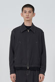 YOKE(ヨーク)｜【MEN】FRONT ZIP ブルゾン/カーボンブラック の