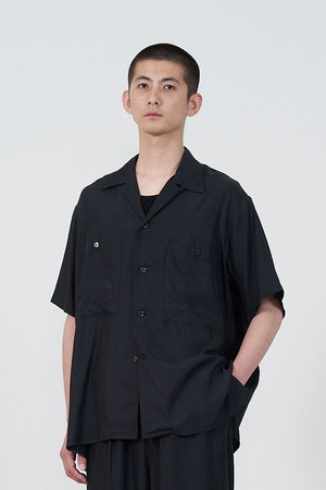 ヨーク/YOKEの【MEN】CUPRO オープンカラーシャツ(110400/110402)