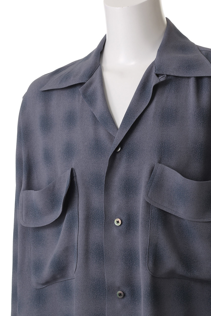 【YOKE】ブラードオンブレプレイドオープンカラーシャツ ブラードオンブレプレイドオープンカラーシャツ - ヨーク レディース