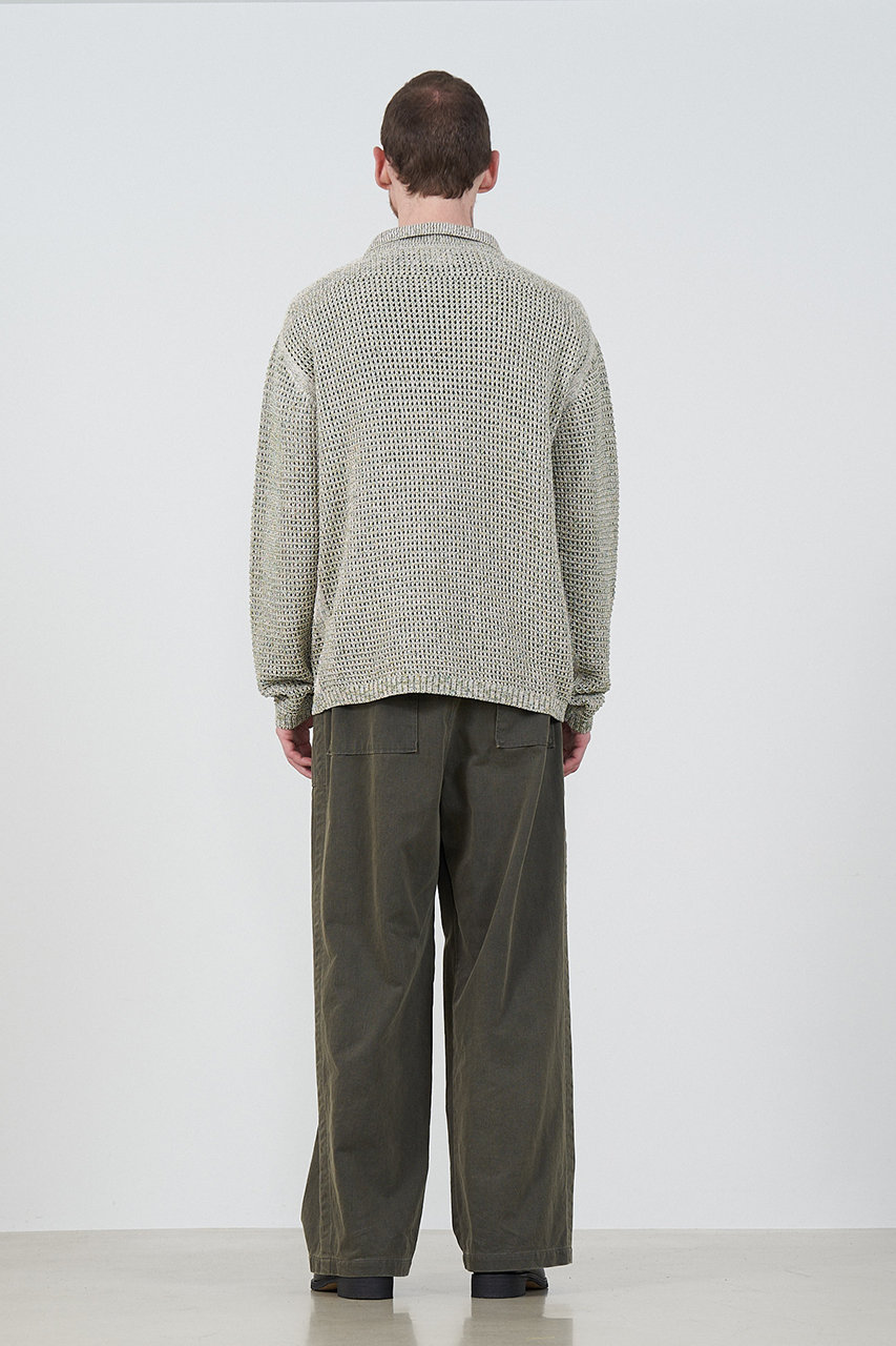 YOKE(ヨーク)｜【MEN】MESH KNITTED シャツ カーディガン