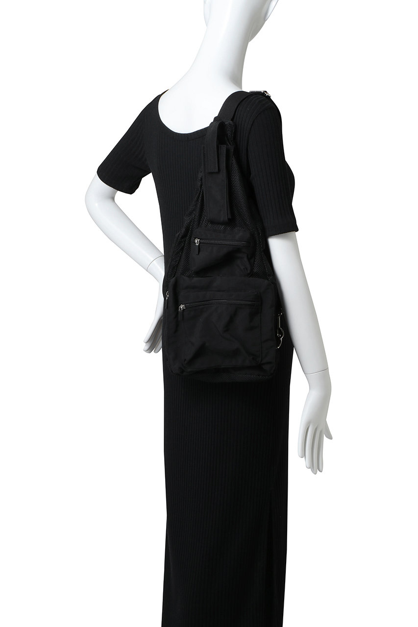YOKE(ヨーク)｜【UNISEX】MESH ONE-SHOULDER バッグ/ブラック の