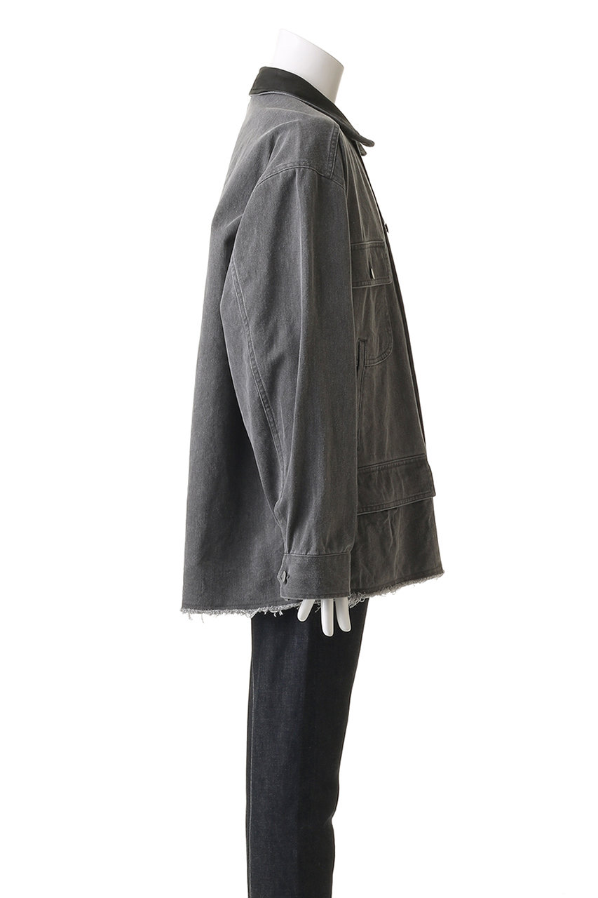 YOKE(ヨーク)｜【UNISEX】COTTON CUT-OFF COVERALL ジャケット/グレー