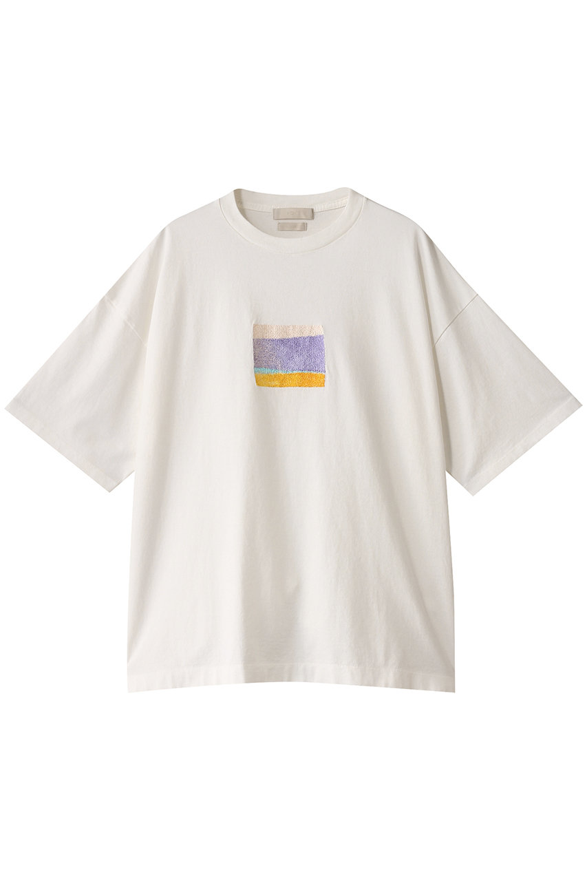 ヨーク/YOKEの【MEN】EMBROIDERY T-シャツ(ホワイト/YK25SS0981CS)