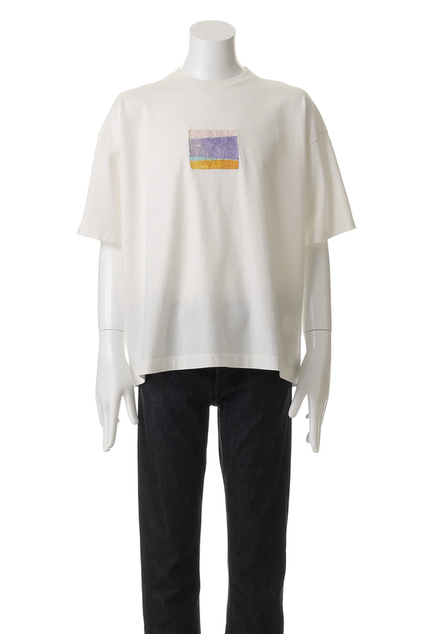YOKE(ヨーク)｜【UNISEX】EMBROIDERY T-シャツ/ホワイト の通販