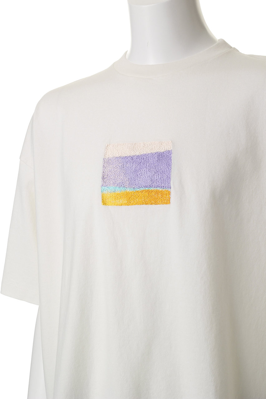 YOKE(ヨーク)｜【UNISEX】EMBROIDERY T-シャツ/ホワイト の通販