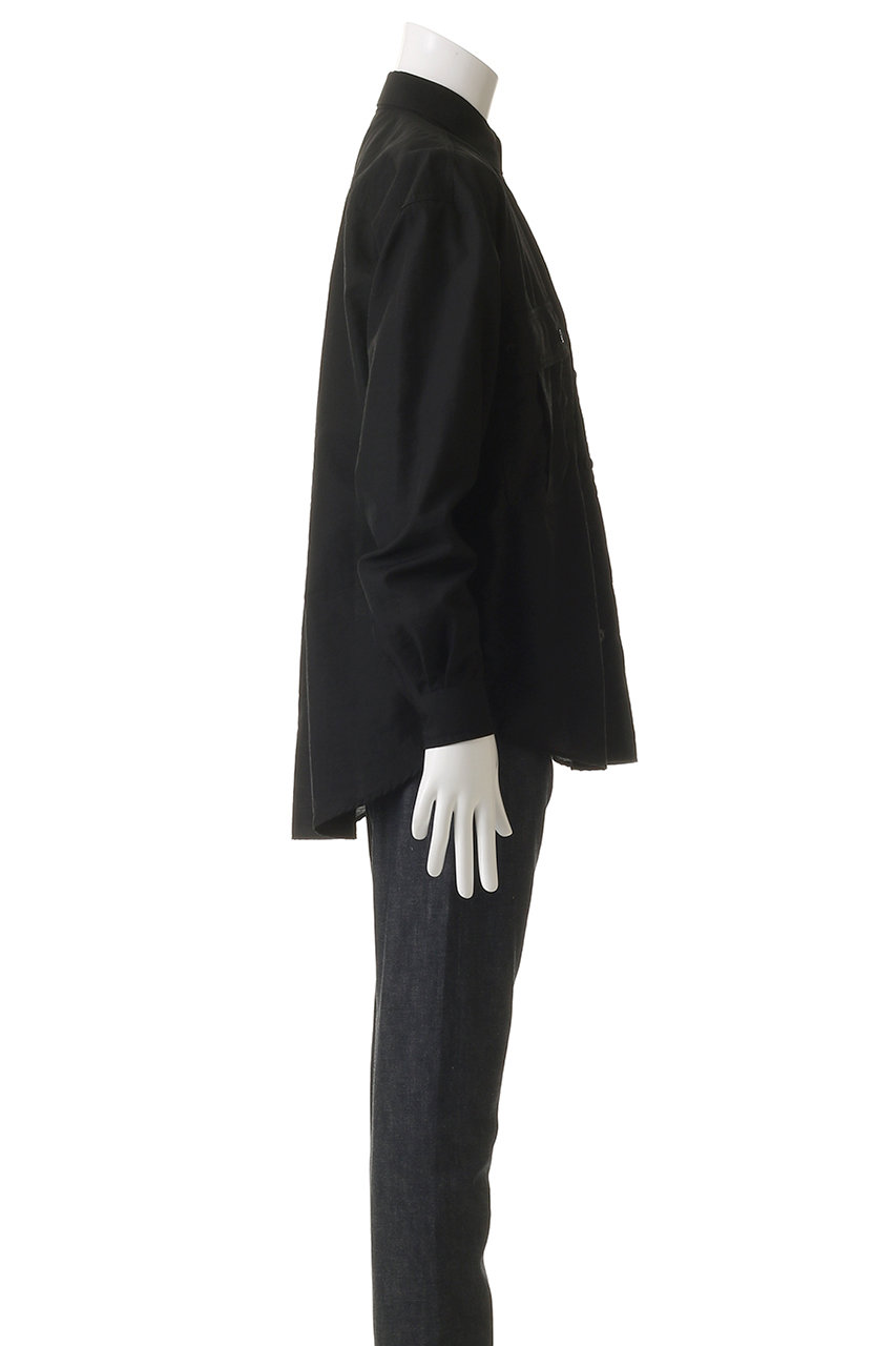 YOKE(ヨーク)｜【UNISEX】ウール ナイロン ワーク シャツ/ブラック の