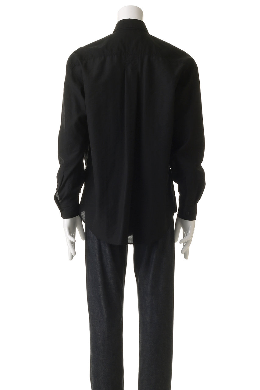 YOKE(ヨーク)｜【UNISEX】ウール ナイロン ワーク シャツ/ブラック の