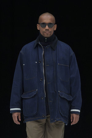 ヨーク/YOKEの【MEN】デニム カバーオール ハーフ コート(110900/110902)