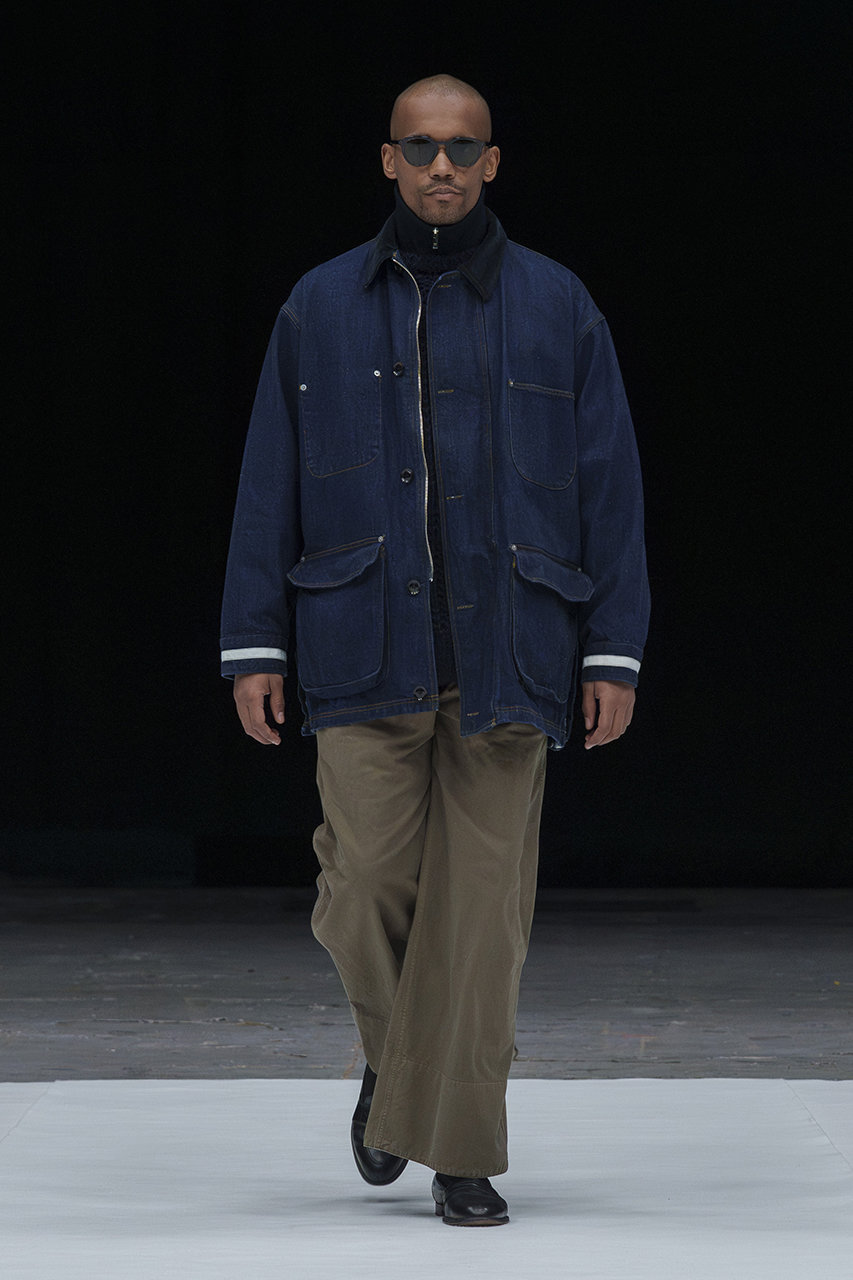 YOKE(ヨーク)｜【UNISEX】デニム カバーオール ハーフ コート