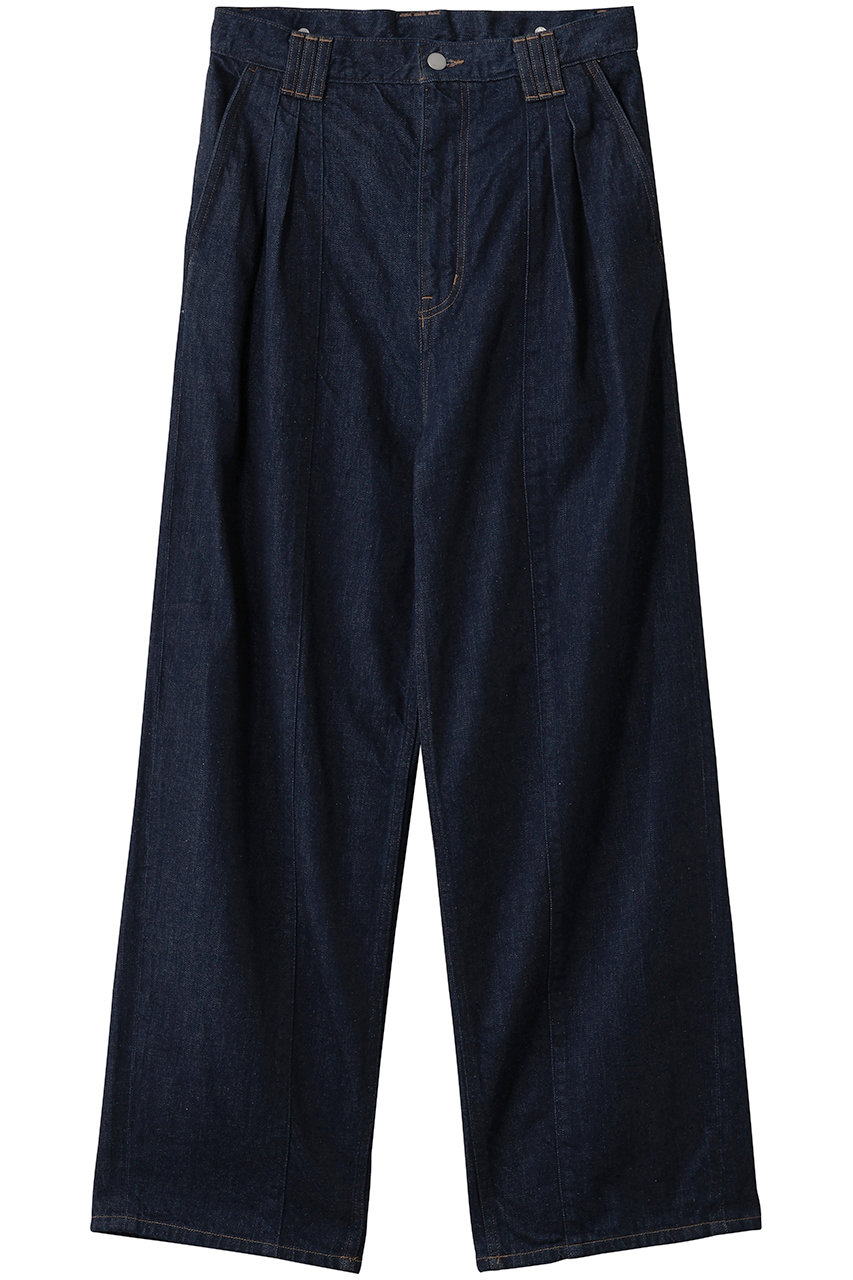 ヨーク/YOKEの【MEN】デニム 3プリーツ ワイドレッグ パンツ(インディゴ/YK25FW01066P)