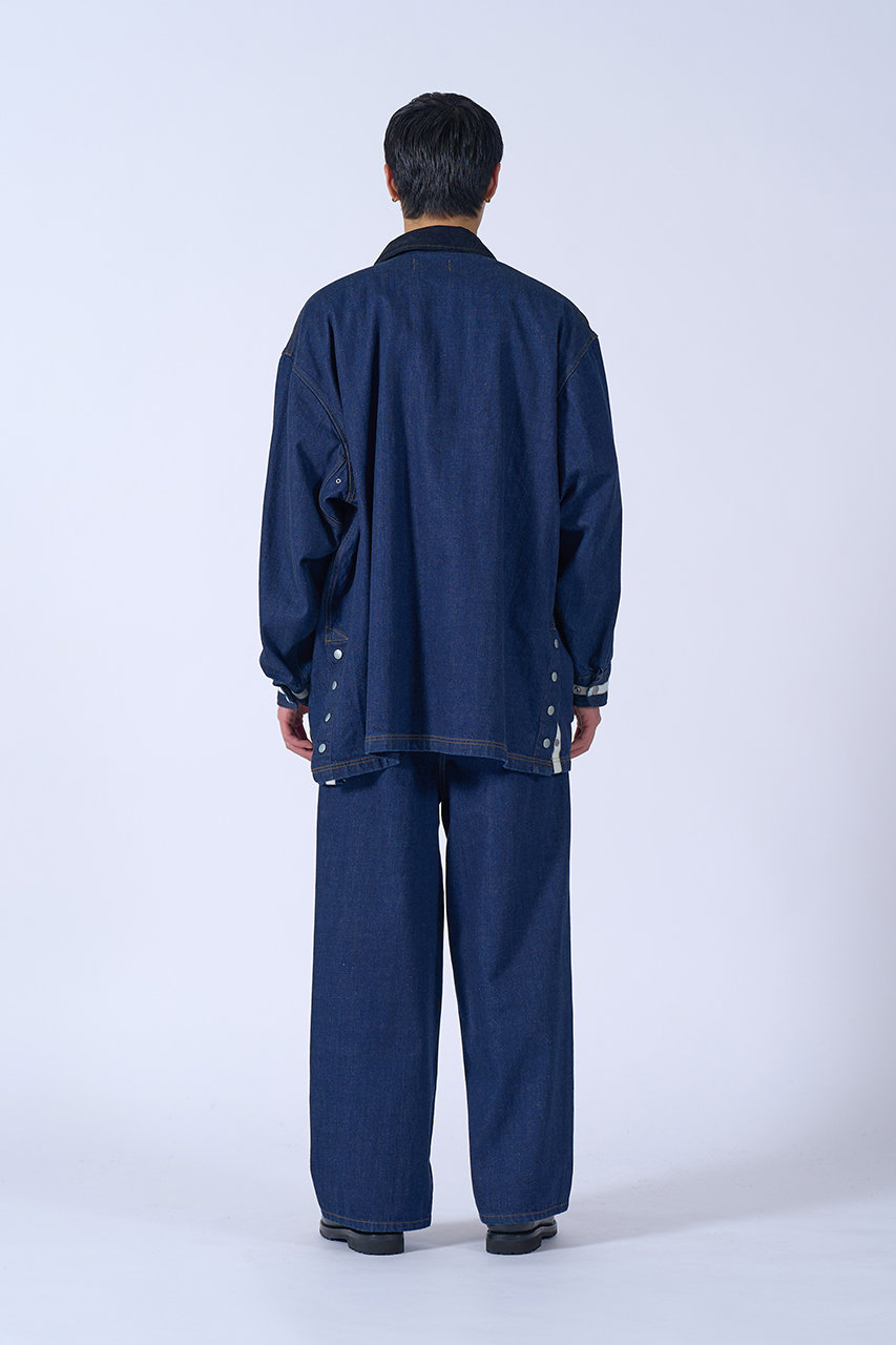 YOKE(ヨーク)｜【MEN】デニム 3プリーツ ワイドレッグ パンツ