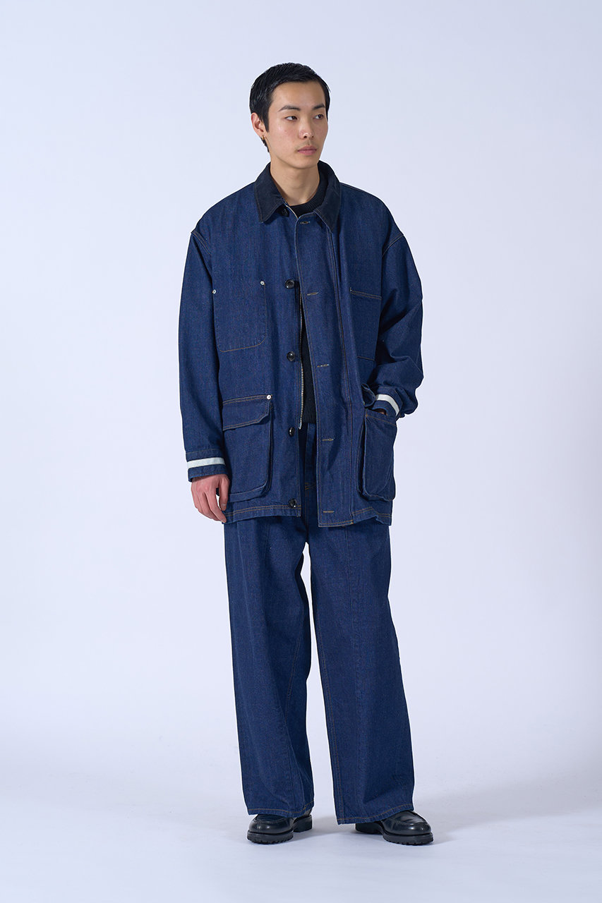 YOKE(ヨーク)｜【MEN】デニム 3プリーツ ワイドレッグ パンツ