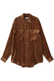 【UNISEX】レーヨン コーデュロイ ウエスタン シャツ