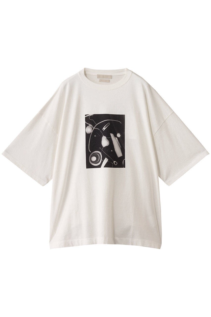 ヨーク/YOKEの【MEN】Photogram プリント Tシャツ(ホワイト-オブジェクト/YK25FW01094CS)