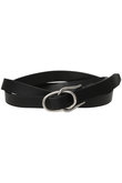 25SS YOKE ダブルリングレザーベルト黒 美品 ヨーク YOKE | Double Buckel Leather Belt(BLACK) | ダブルバックルレザー