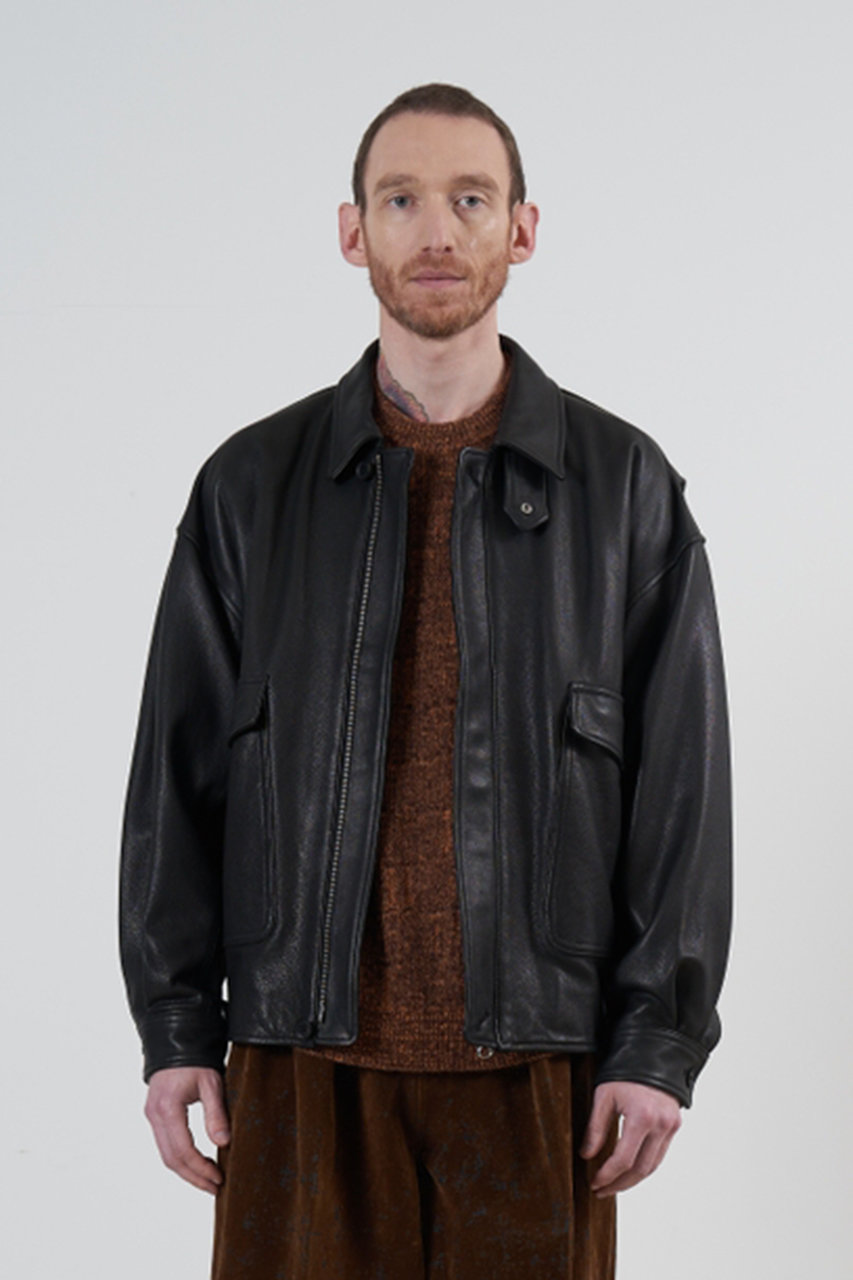 YOKE レザーフライトジャケット サイズ3 タグ付き YOKE | Leather Flight Jacket(BLACK) | レザーフライト