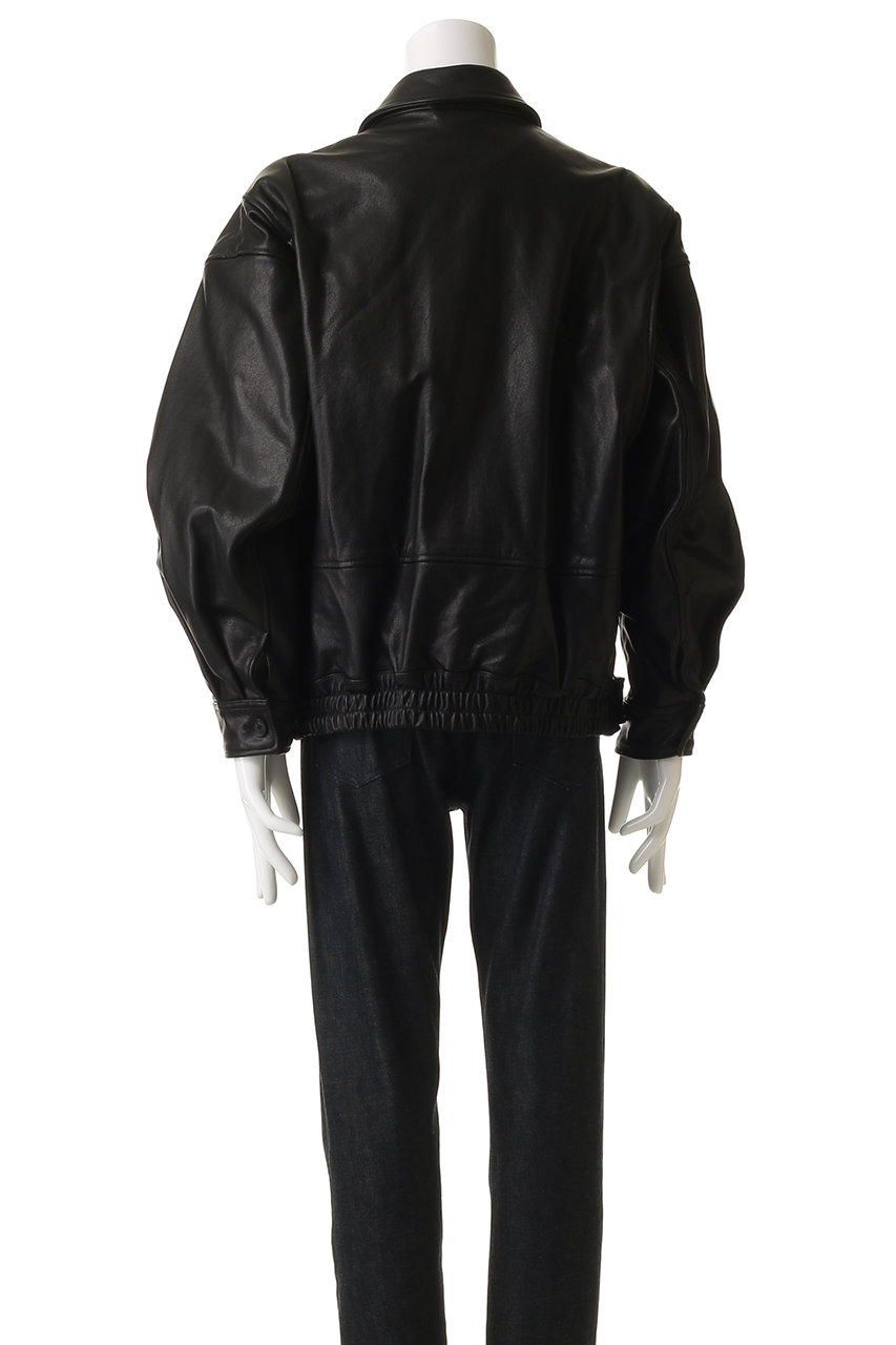 YOKE ブラック レザージャケット 2(S) YOKE - 【残りわずか】Leather Zip Blouson | ACRMTSM ONLINE STORE