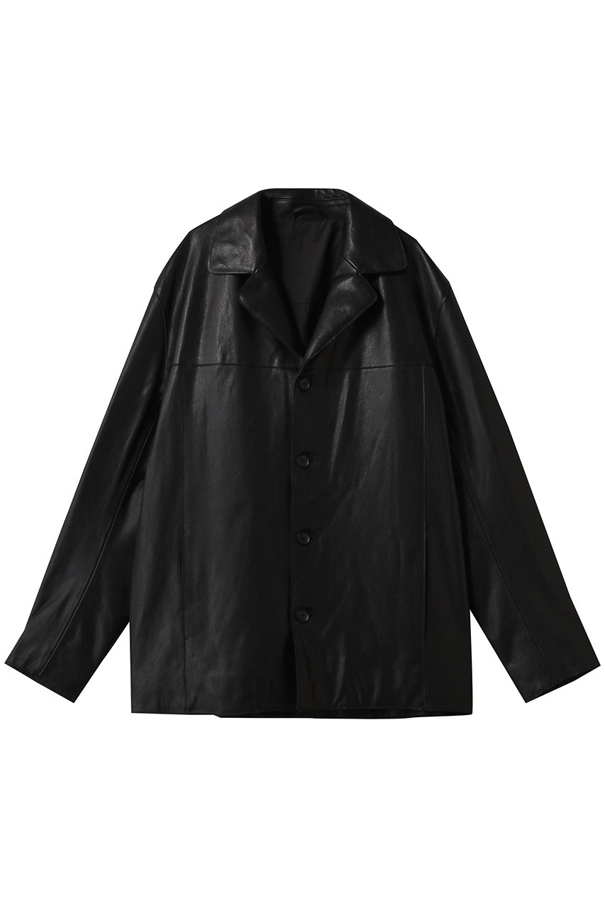 YOKE 【MEN】レザー カー ジャケット (ブラック, 3) ヨーク ELLE SHOP YOKE 【MEN】レザー カー ジャケット (ブラック, 3) ヨーク ELLE SHOP