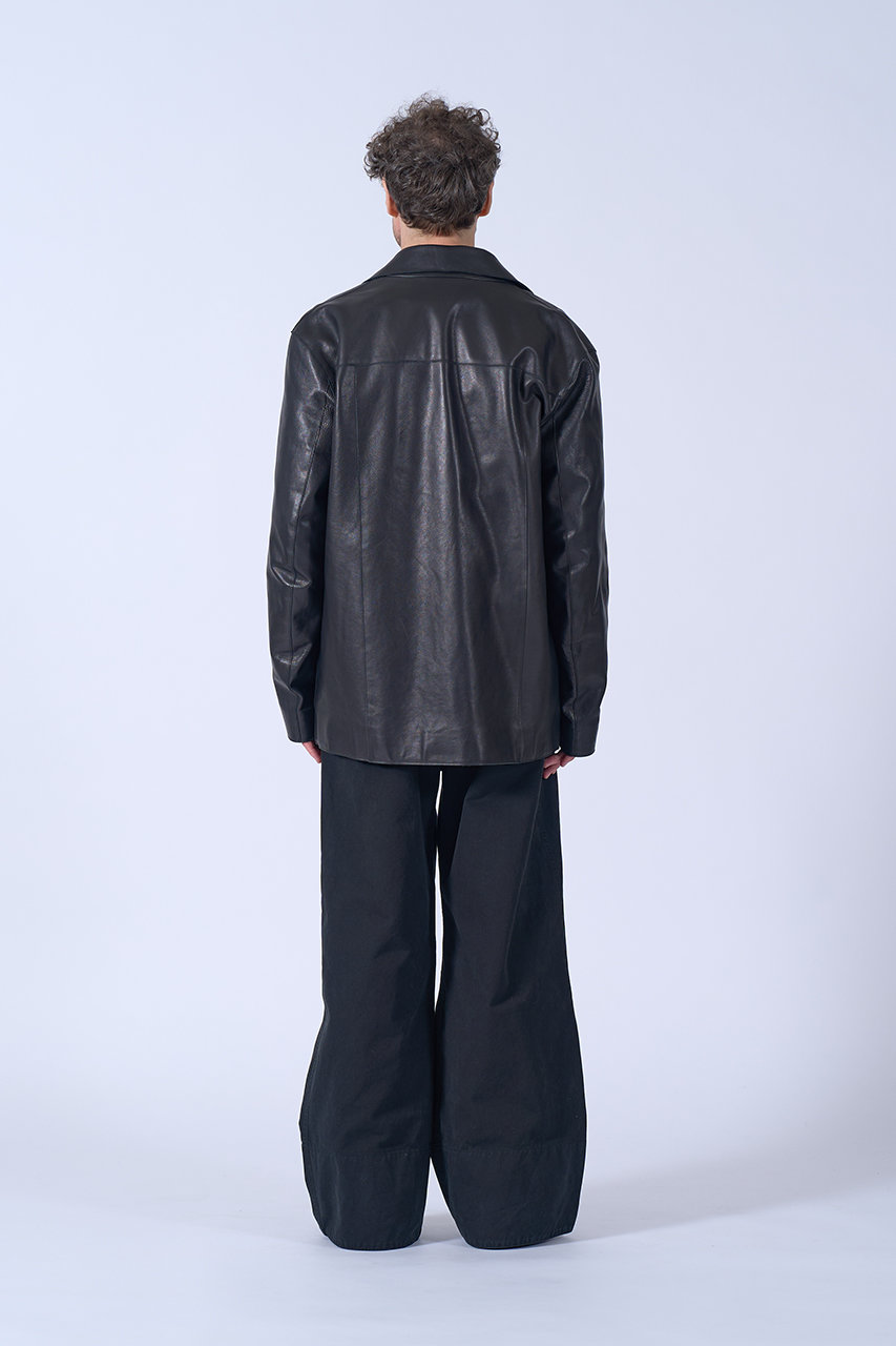 YOKE(ヨーク)｜【MEN】レザー カー ジャケット/ブラック の通販
