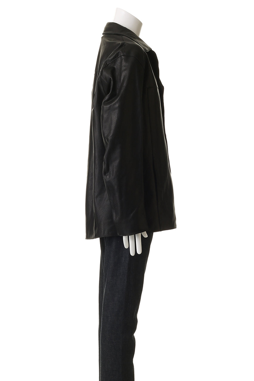 YOKE(ヨーク)｜【UNISEX】レザー カー ジャケット/ブラック の通販