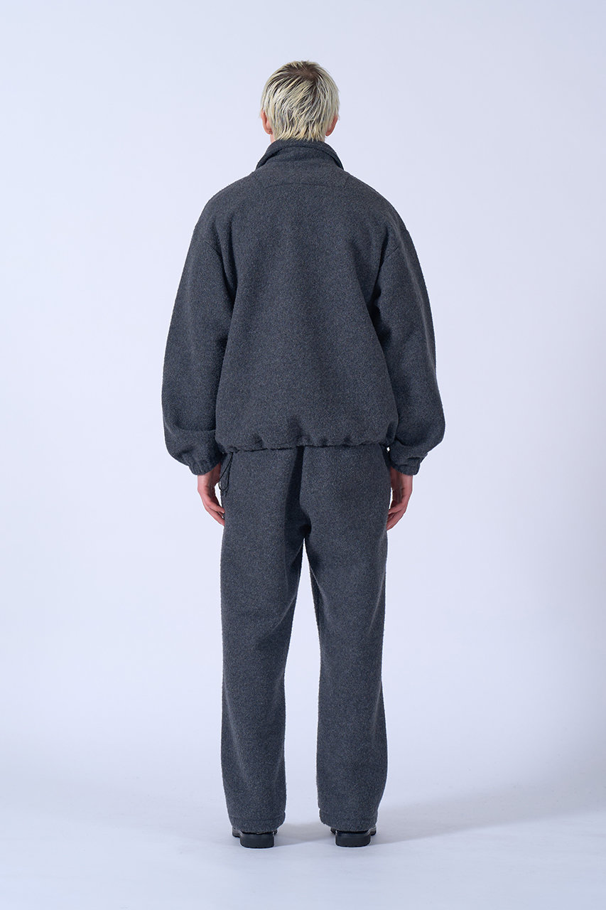 YOKE(ヨーク)｜【MEN】ウール フリース ハーフ ジップ プルオーバー