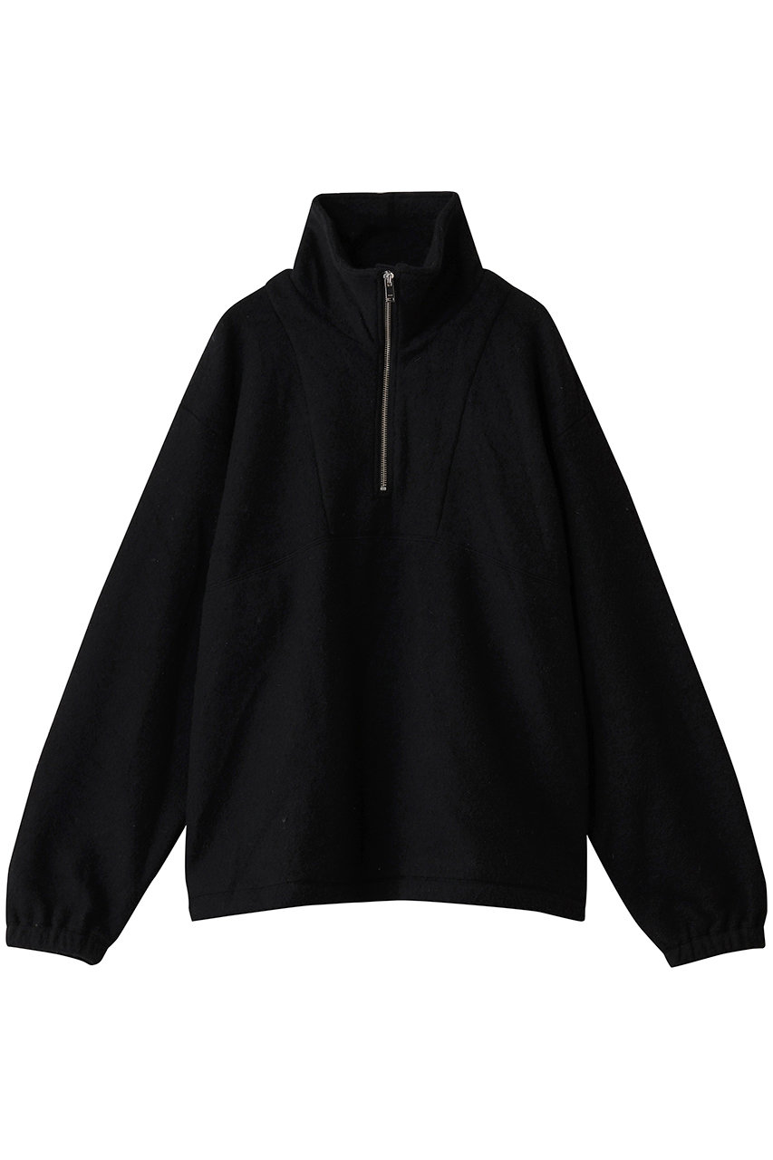 【MEN】ウール フリース ハーフ ジップ プルオーバー