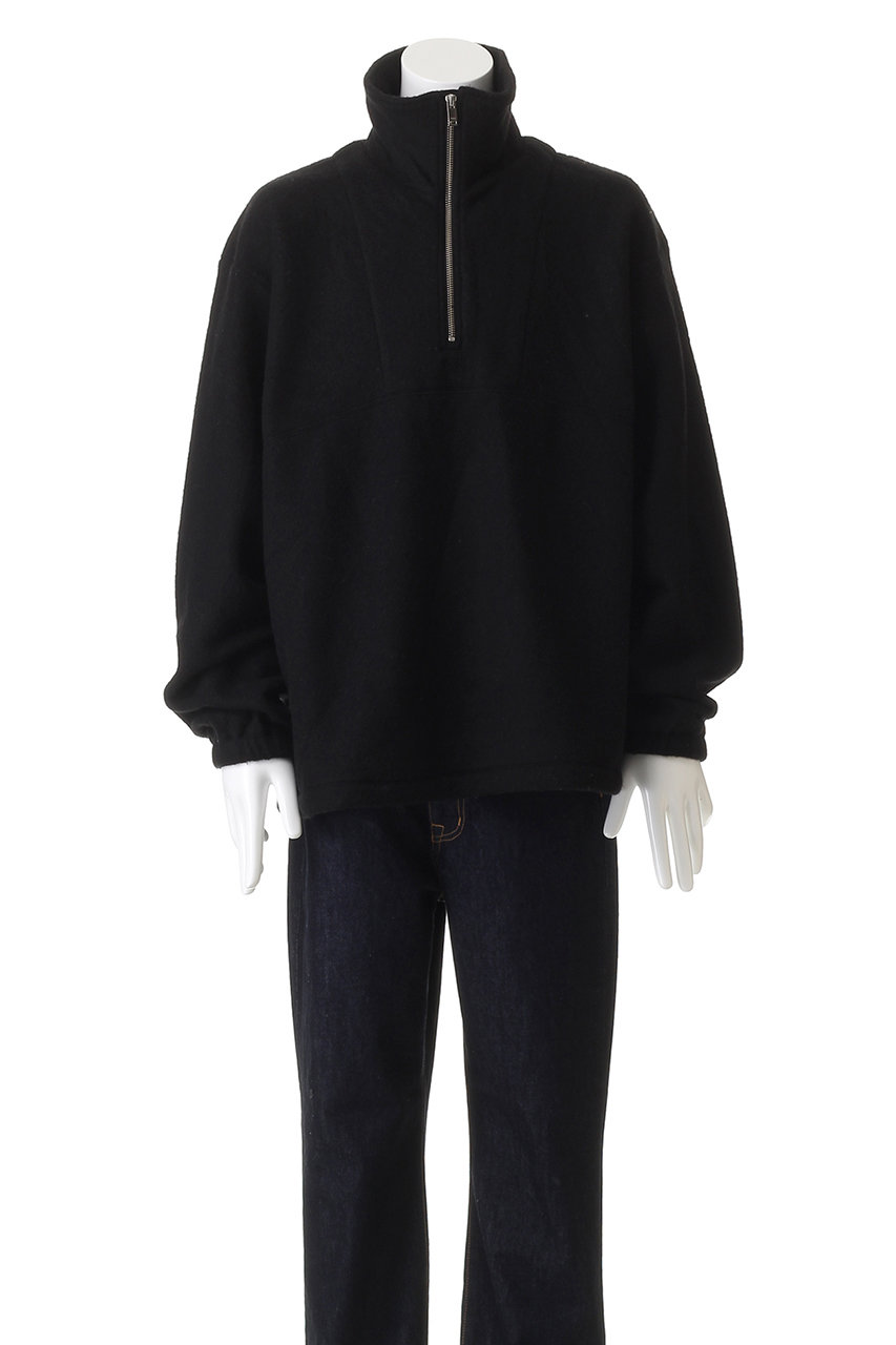 yoke ハーフジップ YOKE(ヨーク)｜【UNISEX】ウール フリース ハーフ ジップ プルオーバー