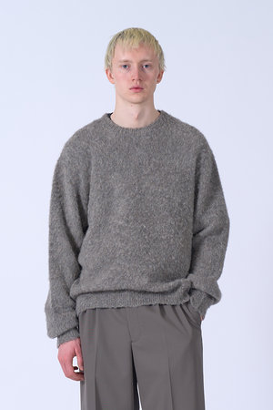 ヨーク/YOKEの【MEN】3Color Mix Baby Alpaca  クルーネック セーター(110300/110301)