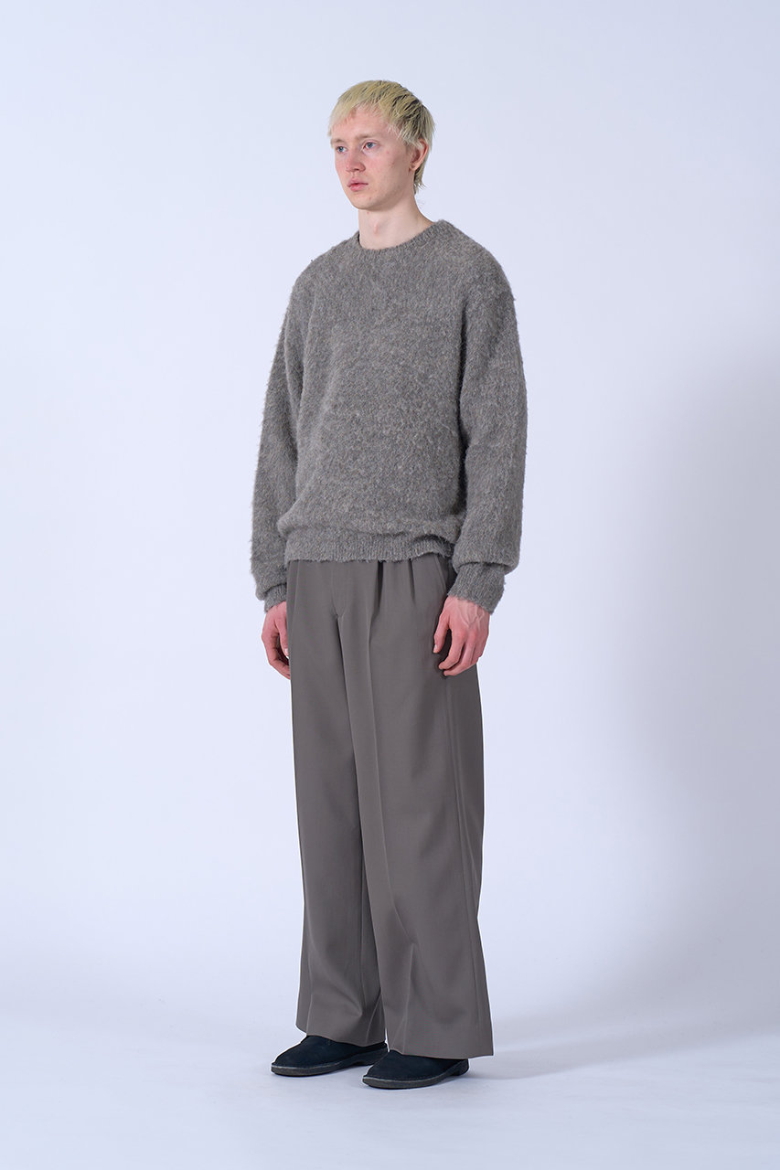 YOKE(ヨーク)｜【UNISEX】3Color Mix Baby Alpaca クルーネック