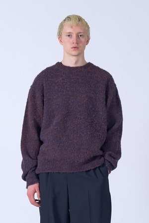 YOKE 23SS クルーネックニットセーター MOHAIR BORDER CREWNECK SWEATER | YOKE(ヨーク) / トップス