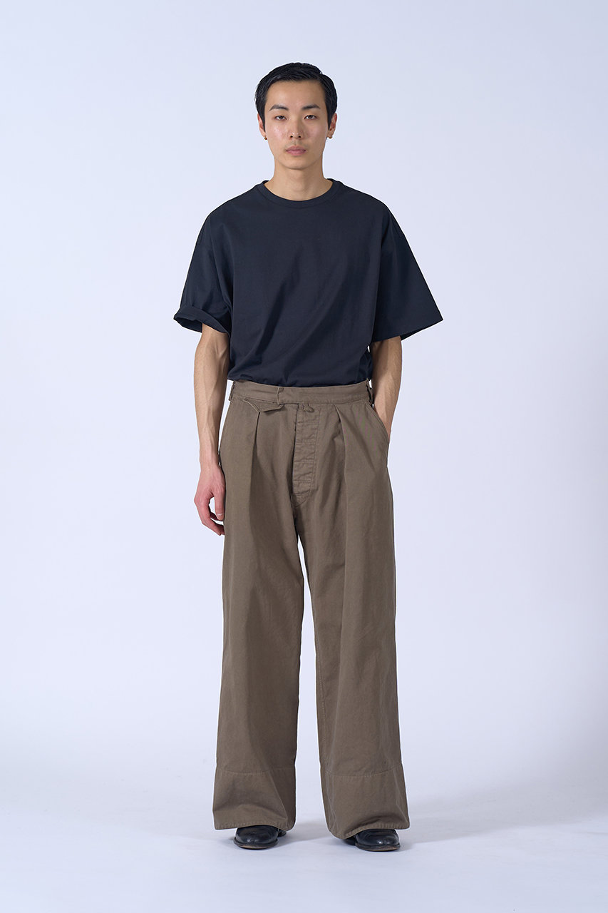 Y*y様 YOKE×KATHARINE HAMNETT ワークパンツ ネイビー Katharine Hamnett” Organic Cotton Wide-Leg Work Pants | YOKE