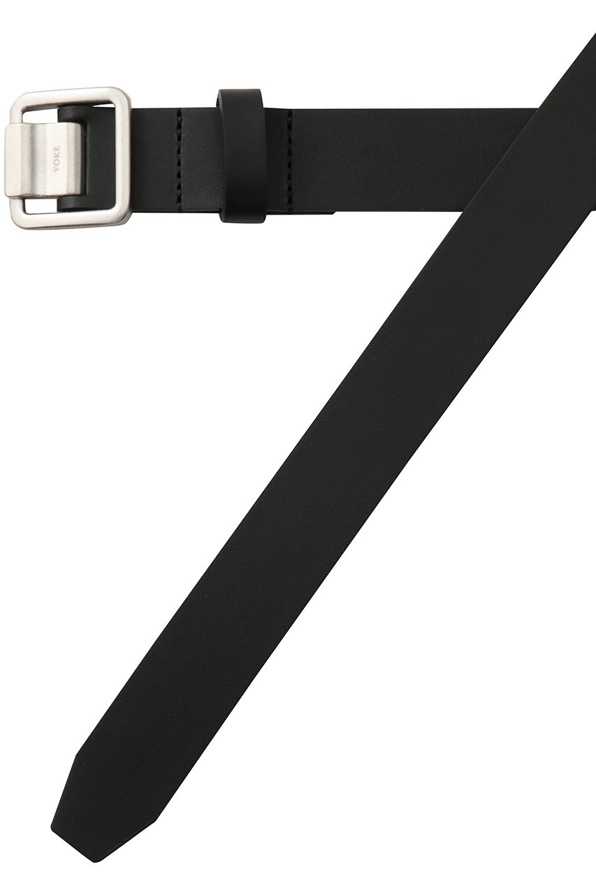 yoke ベルト YOKE | Double Buckel Leather Belt(BLACK) | ダブルバックルレザー
