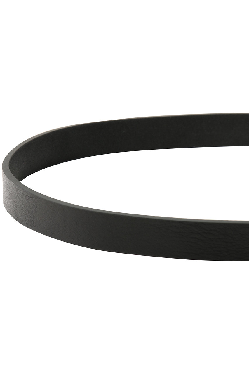 YOKE(ヨーク)｜【UNISEX】ダブル バックル レザー ベルト/ブラック の