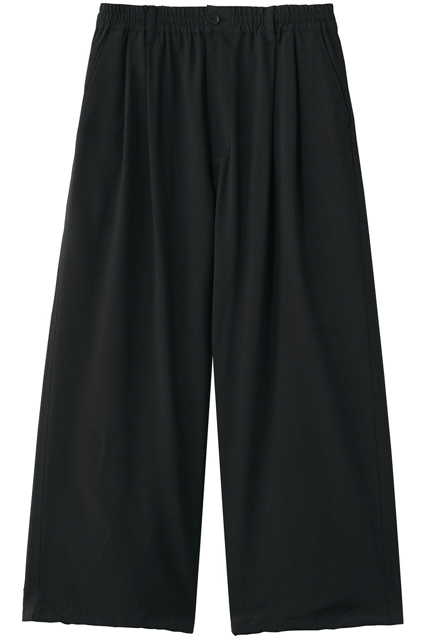 ヨーク/YOKEの【UNISEX】ウールウォッシャー トロピカル 2プリーツ イージートラウザーズ(カーボン/YK26SS01173P)