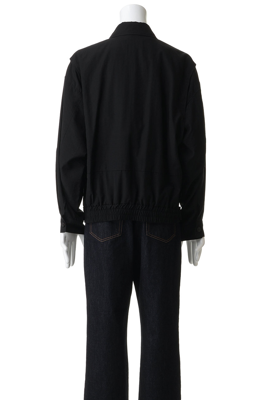 YOKE(ヨーク)|【UNISEX】ウールナイロン フライトジャケット/ブラック YOKE(ヨーク)|【UNISEX】ウールナイロン フライトジャケット/ブラック
