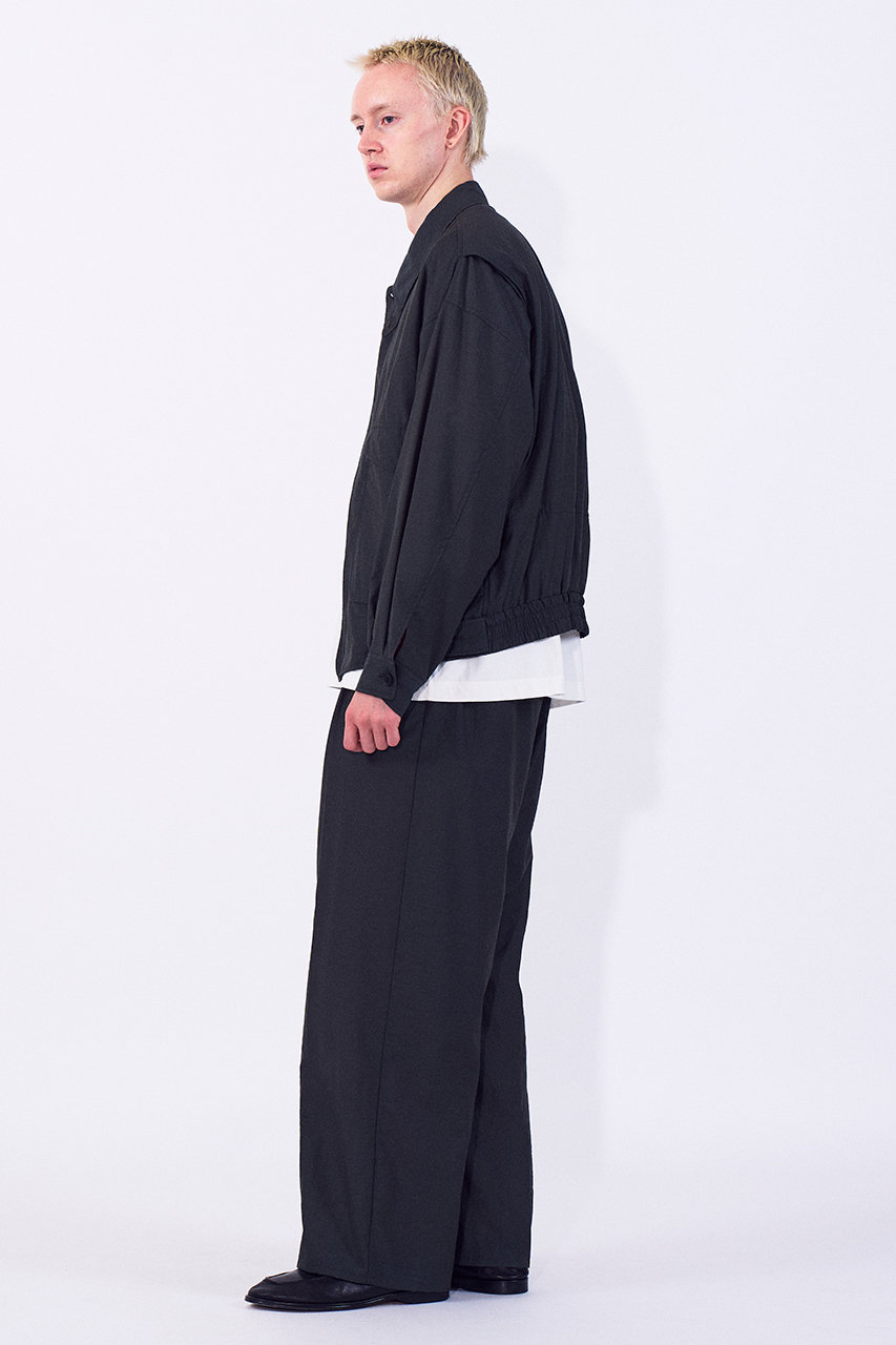 YOKE(ヨーク)｜【UNISEX】ウールナイロン フライトジャケット/ブラック