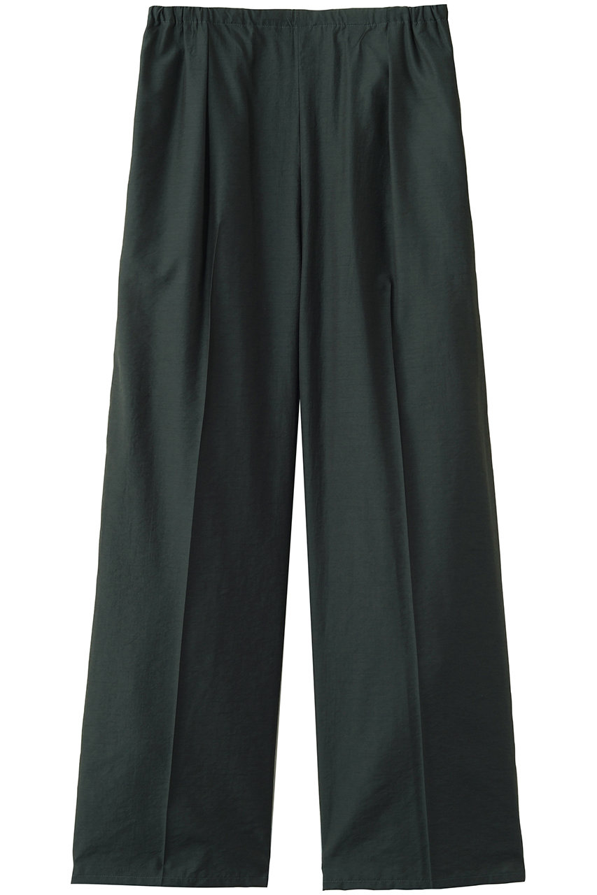 ヨーク/YOKEの【UNISEX】ウールナイロン フロントフラット 1プリーツ イージートラウザーズ(ダークグリーン/YK26SS01220P)