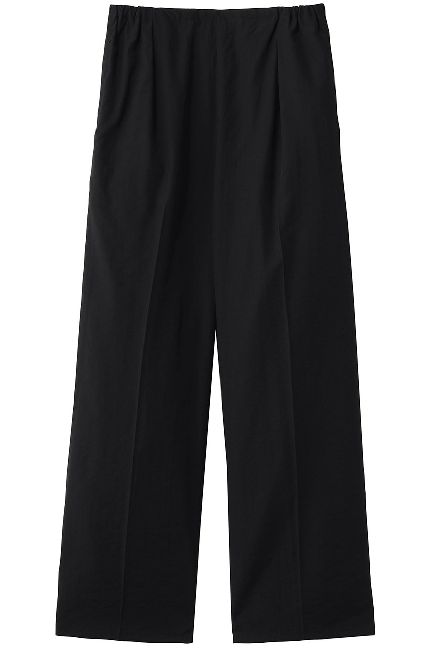 ヨーク/YOKEの【UNISEX】ウールナイロン フロントフラット 1プリーツ イージートラウザーズ(ブラック/YK26SS01220P)