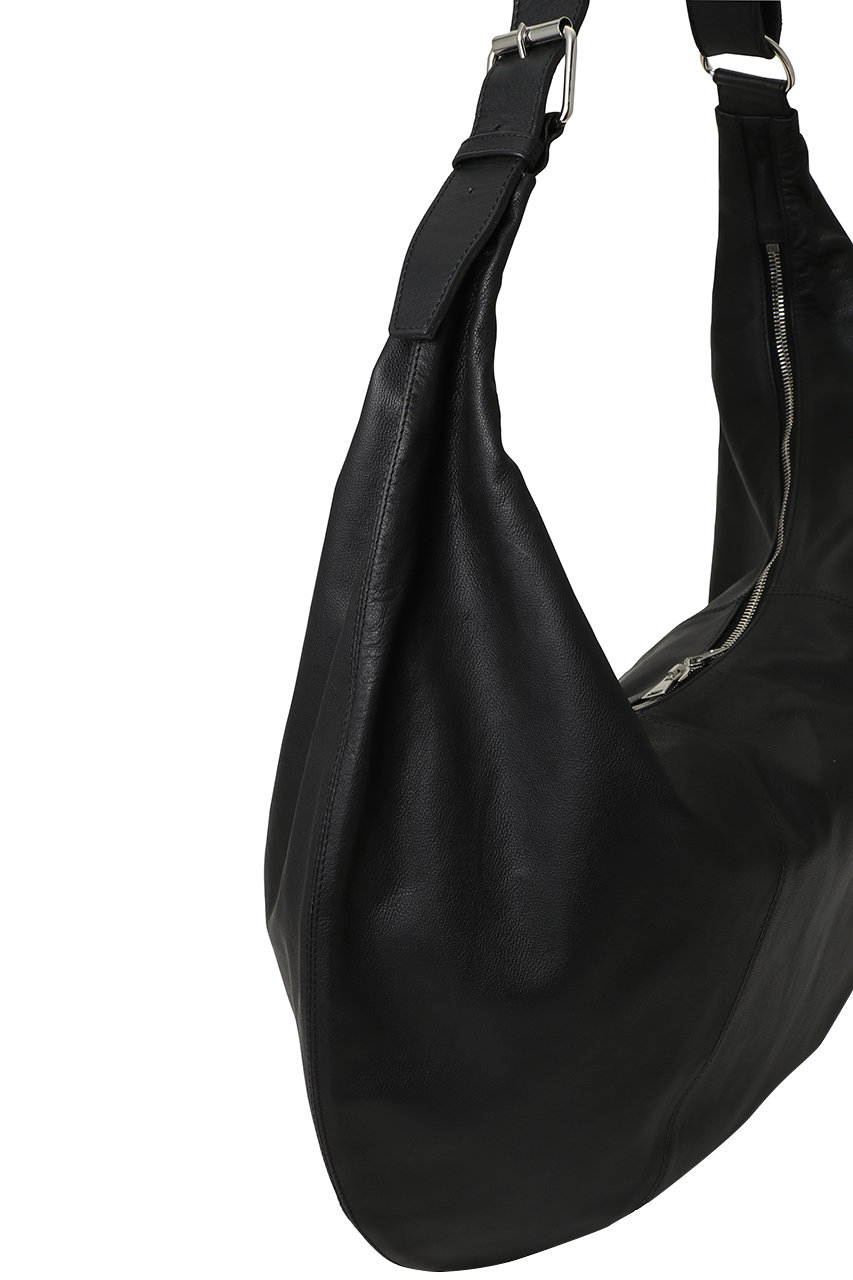 YOKE(ヨーク)｜カーフレザー サークル バッグ/ブラック の通販