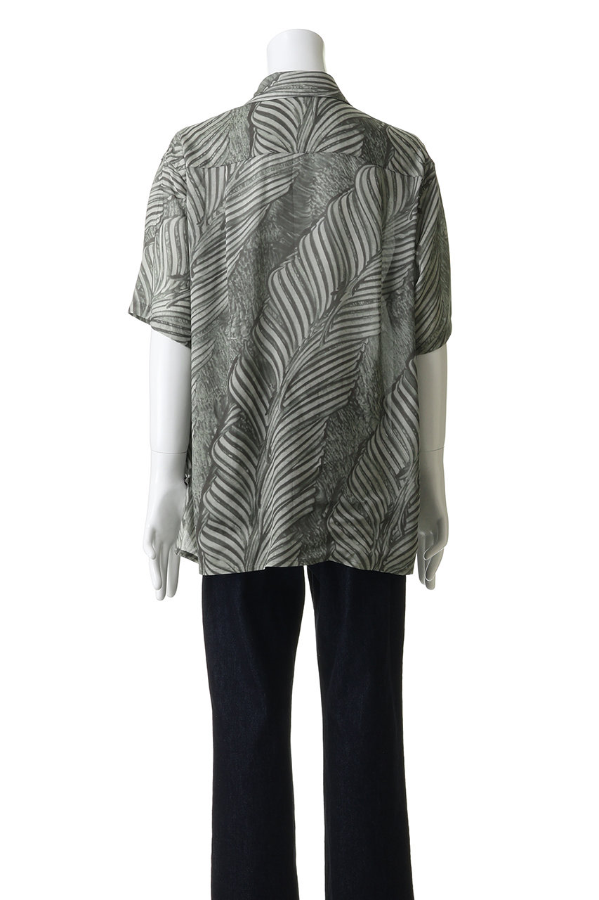 YOKE(ヨーク)｜【UNISEX】Leaf Pattern プリント オープンカラー