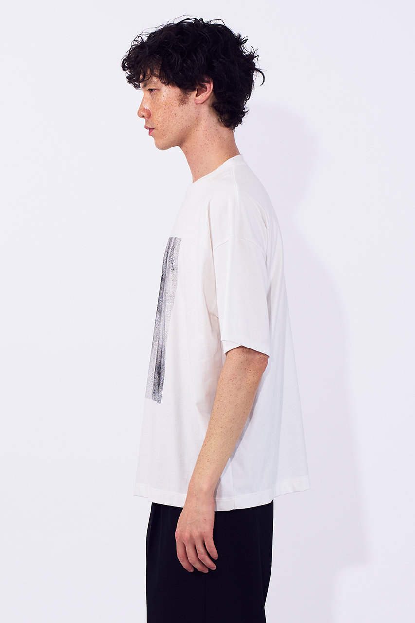 YOKE(ヨーク)｜【UNISEX】Abstract Hand ペイント Tシャツ/ホワイト の
