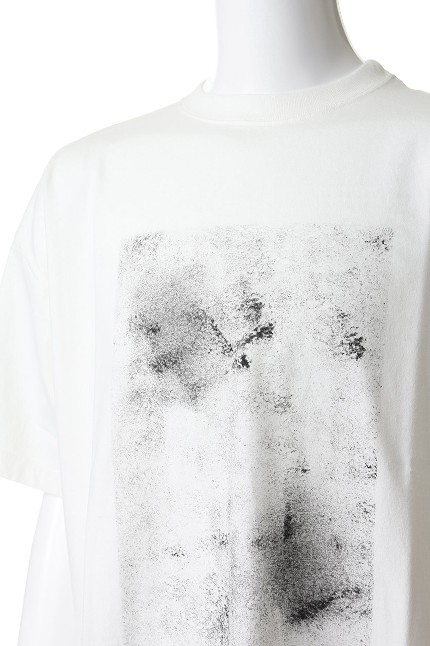 YOKE(ヨーク)｜【UNISEX】Abstract Hand ペイント Tシャツ/ホワイト の