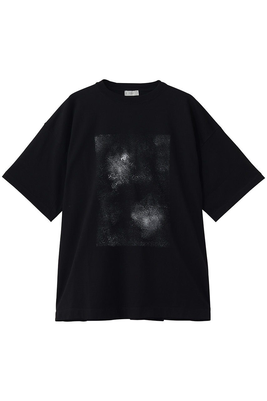 ヨーク/YOKEの【UNISEX】Abstract Hand ペイント Tシャツ(ブラック/YK26SS01229CS)