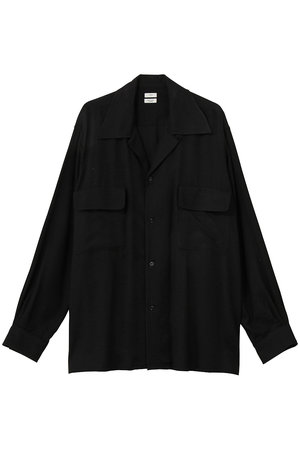 ヨーク/YOKEの【UNISEX】ダブルポケット オープンカラーシャツ(110400/110403)