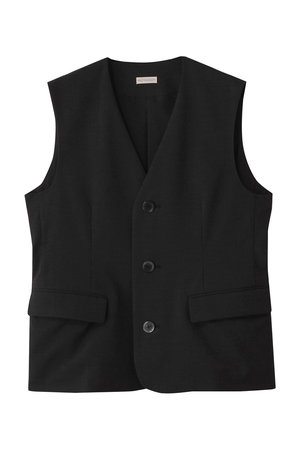 リネン混ベスト
